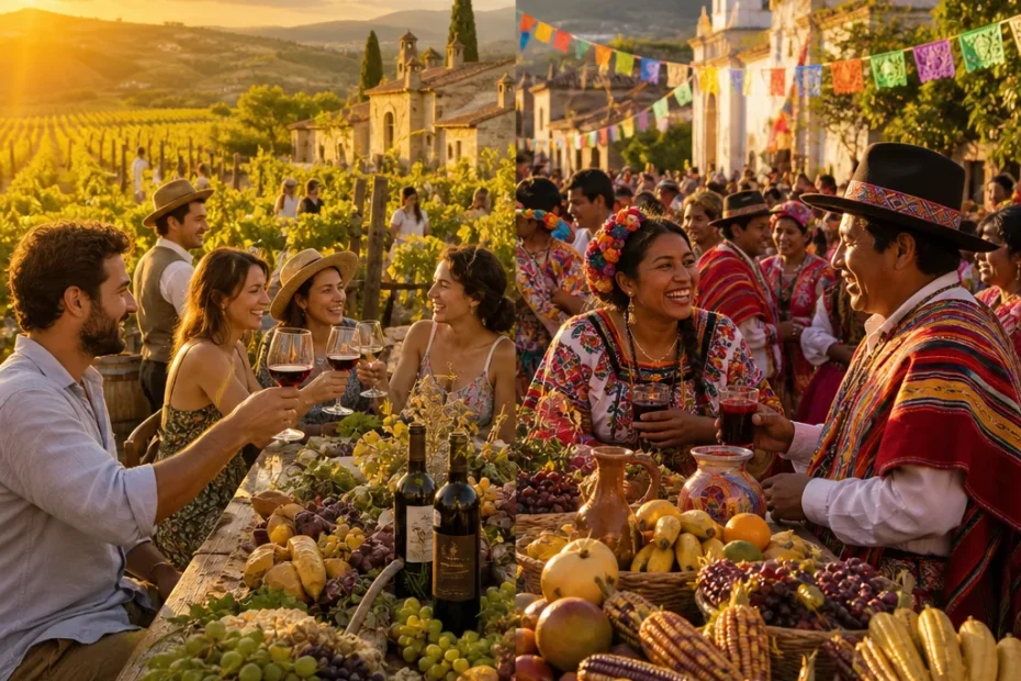 Da Europa à América do Sul: semelhanças nas festas de colheita e celebrações comunitárias