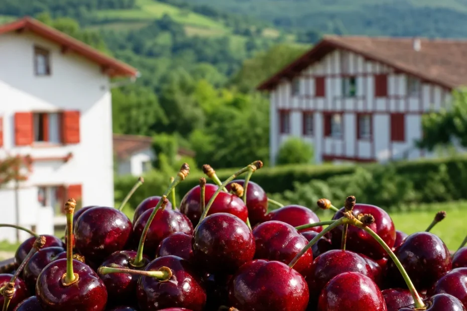 A tradição da cereja de Itxassou: cultivo artesanal e celebrações gastronômicas